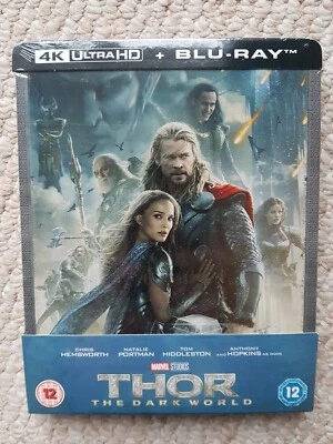 MARVEL: THOR - THE DARK WORLD (2019) UK Region B 4KHD Steelbook *NEW* - Image 1 of 4