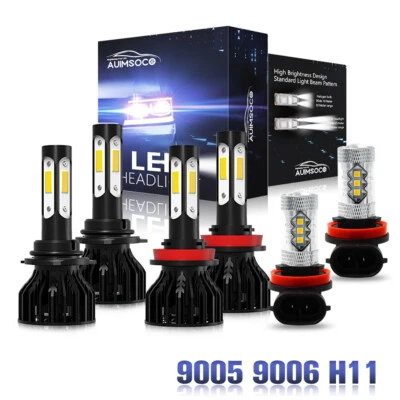 For Volvo VNL VNM 630 670 730 780 2004-2015 - 6 LED Headlight Bulbs Fog Light K9 - Image 1 of 4