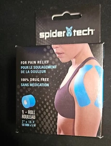 Spider Tech Therapeutic Kinesiology Tape (Blue) - Picture 1 of 7