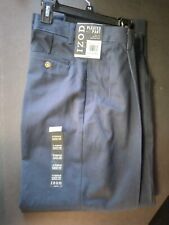 Izod Boy's Pleated Pant Size 18 Reg. Navy Blue Adjustable Waist, Wrinkle Resist.
