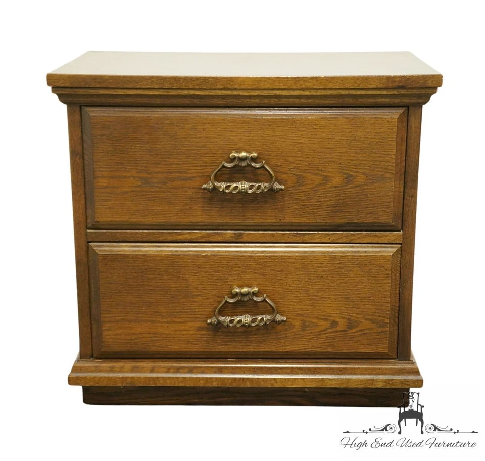 BASSETT FURNITURE Sabinas Oak Collection Tuscan Neoclassical Mediterranean 24... - Image 1 of 4