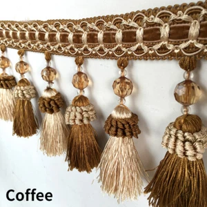 15 CM Breite Quaste Borte Vorhänge Kissen Fransen Kante Zum Selbermachen Polster Nähen Handwerk - Bild 1 von 20