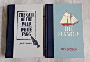 Jack London Book X2 The Sea Wolf The Call of the Wild White Fang Readers Digest - Picture 1 of 16