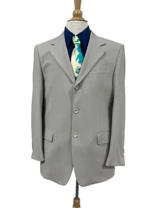 Herren Sakko 100% Wolle, 3 Knöpfe, ohne Schlitz Gr.40R Made In Italy Art. 103ICE. - Bild 1 von 7