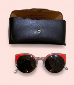 Gafas de sol Super By Retrosuperfuture rojas estilo retro de lujo hechas a mano en Italia - Imagen 1 de 7