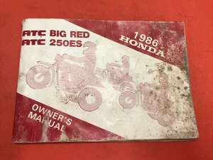 1986 HONDA ATC 250ES BIG RED OEM OWNER’S MANUAL - Picture 1 of 17