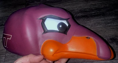 Virginia Tech Hokies Mascot Hat Foam Hokie Bird Head Hokiehead Starter ADULT SIZ - Image 1 of 4