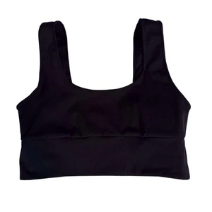 It’s Now Cool Free People NWT $90 Small Black The Contour Crop Top Surf Beach - Photo 1/4
