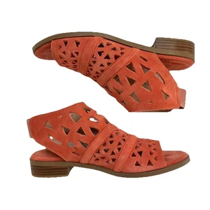Diba Dreamer Sandal Women’s 8 Suede Cut Out Terracotta  - Picture 1 of 8