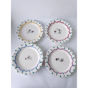 4 Pflatzgraff Mickey & Co Salat Dessert Teller Minnie Donald Goofy Mickey - Bild 1 von 5