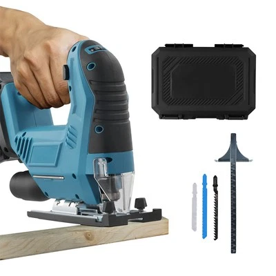 CAMECHO Für 18V Makita Akku Stichsäge Stichsägeblätter Pendelhubstichsäge 3500RPM Säge