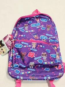 LOL Surprise Backpack Kids Purple Pink Jet Set Life Explore Girls School Bag New - Picture 1 of 10