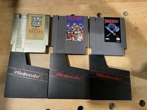 Original NES 3 Game Bundle - Legend Of Zelda, Dr Mario & Final Fantasy - Tested! - Picture 1 of 12