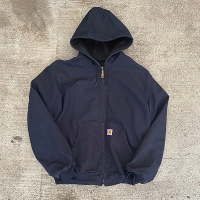 Chaqueta Carhartt USAmade Active azul marino negro vintage para hombre con es... - Imagen 1 de 4