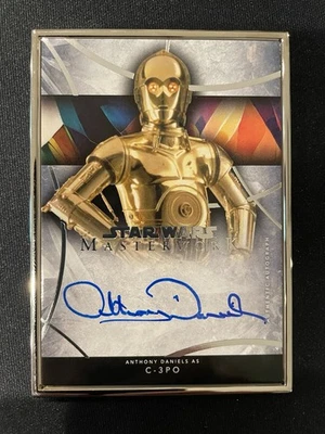 🔥 2024 Star Wars Masterwork Silver Frame AUTO 3/5  C-3PO ANTHONY DANIELS 🔥 - Image 1 of 2