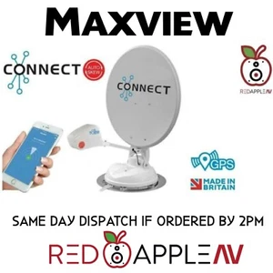 Maxview 65cm Auto Skew Connect Caravan Motorhome Twin LNB Satellite System - Picture 1 of 11