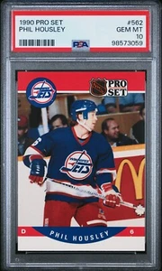 1990-91 Pro Set #562 Phil Housley - PSA Gem Mint 10 - POP 1 - Only One Graded - Picture 1 of 3