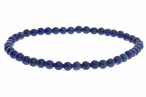  Pulsera de joyería de piedras preciosas elásticas bola de lapislázuli 4 mm - tamaño individual - Imagen 1 de 2