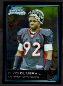 2006 Elvis Dumervil Bowman Chrome Football Rookie RC Broncos #106 - Picture 1 of 2