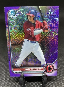 Refractores púrpura Bowman Chrome Mega Mojo Prospects 2022 #BCP21 José Pastrano - Imagen 1 de 3
