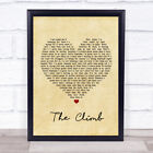 The Climb Vintage Heart Song Lyric Print