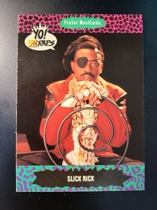 1991 ProSet MusiCards YO MTV Raps Slick Rick RC card #142