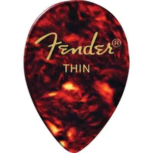 12 Pack Fender 358 Classic Teardrop Shell Picks - Thin - Picture 1 of 1