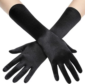 Lot of 6 Pairs Child 13" BLACK Long Gloves Dance Costume Jazz & Tap Theater New - Picture 1 of 5