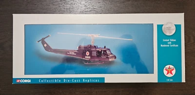 Huey Iroquois 1:50 CORGI CLASSICS Texaco Pipline Helicopter NEW MIB /2500 BLACK - Image 1 of 3