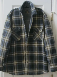 Freedom Foundry Plaid Fleece Insulated Lining Mens Jacket/Shirt size XL/EG - Picture 1 of 11