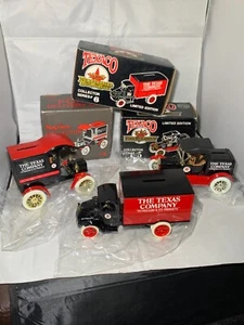 3 bancos de camiones fundidos a presión Texaco de colección #4, #5, #6 - Imagen 1 de 5