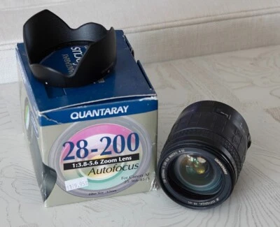 QUANTARAY 28-200mm f/3.5-5.6 AUTOFOCUS ZOOM LENS For CANON EF  Mount Tamron - Image 1 of 4