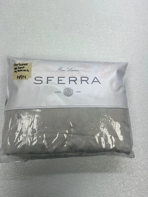 Sferra 3510 Nalia Long Staple Cotton Sateen King Duvet Cover Poolside Preowned - Image 1 of 4