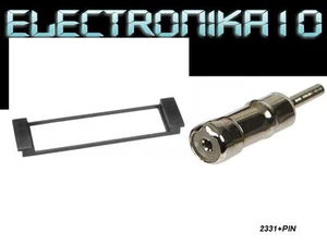 Soporte marco auto-radio Seat Toledo Leon Audi A-3 + adaptador antena - Imagen 1 de 1