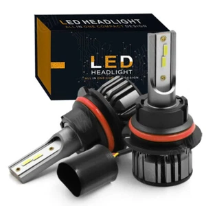 9007 LED Headlight Bulbs Kit Hi/Lo Beam for Ford F-150 1992-2003 F-250 1992-1999 - Picture 1 of 12