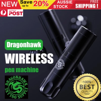 Dragonhawk Mast Wireless Tattoo Machine Long Battery Precision Pen LED Portable - image 1 of 4