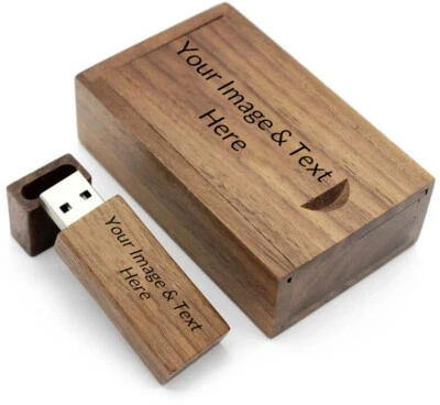 Free Personalised gift Wedding Special Memories wood USB flash drive Gift box - Image 1 of 4
