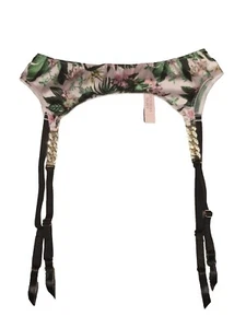 Victoria's Secret Very Sexy Floral Gold Chain Accent Garter Belt Size S/XS NWT - Picture 1 of 12