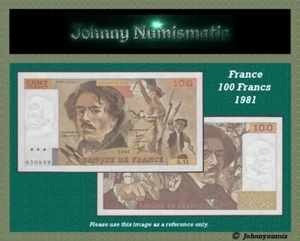 France 100 Francs 1981 UNC - Picture 1 of 3