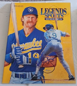 ROBIN YOUNT MILWAUKEE BREWERS SIGNED AUTOGRAPHED 1993 LEGENDS SPORT MAGAZINE COA - Picture 1 of 1