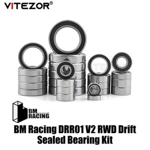 For BM Racing DRR01 V2 RWD Drift Sealed Bearing Kit 15Pcs - Picture 1 of 4