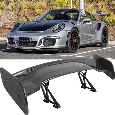 For Porsche 911 911.2 GT3 RS 57" Rear Trunk Spoiler GT Racing Wing Carbon Fiber - Imagem 1 de 4