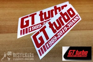 2 Adesivi 18cm Renault R5 GT Turbo 30ANS ph1 ph2 - anno a scelta da 1985 a 1991 - Picture 1 of 2