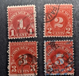 1930 US Postage Due Stamps - Scott #J70-J73 - Used/NG/VF/LH - Picture 1 of 2