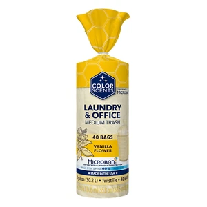 Medium Trash Bags - 8 Gallon, 40 Bags (1 Pack of 40 Count), Twist Tie - Ivory Ba - Picture 1 of 12