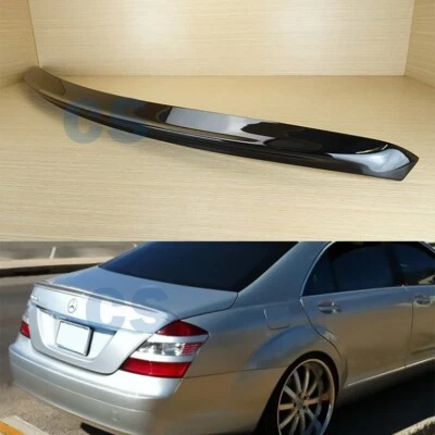 Painted Color For Mercedes Benz W221 Sedan  S Class Rear Trunk Boot Spoiler Foto 1 de 4