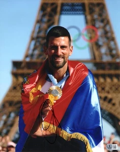 Novak Djokovic Signed Autograph 11x14 Photo Photograph Tennis GOAT Beckett COA - Picture 1 of 4