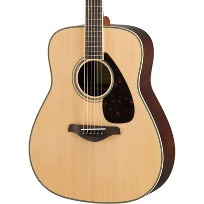 Yamaha FG830 Solid Top Acoustic Guitar, Natural - Image 1 of 4