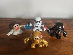 Star Wars mini Potato Head figures Princess Leia Darth Vader C-3PO Storm trooper - Picture 1 of 2