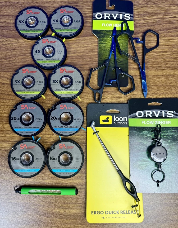 Scientific Angler, ORVIS, Loon Outdoors -Pacote de pesca com mosca, LISTA NA DESCRIÇÃO - Imagem 1 de 4